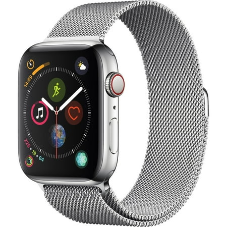 Apple Watch Series 4 (GPS + Cellular) 44mm Stainless Steel Case with Milanese Loop - Stainless steel