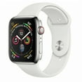 thumbnail image 1 of Pre-Owned Apple Watch Series 4 GPS+LTE w/ 44MM Stainless Steel Case & White Sport Band, 1 of 1