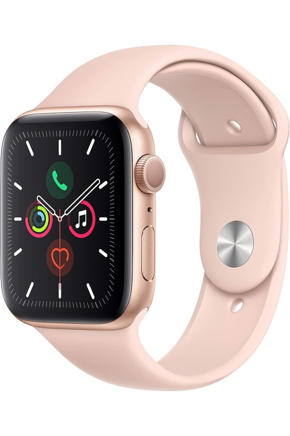 Pre-Owned Apple Watch Series 5 40mm GPS + Cellular Smart Watch, Gold Aluminum Case, Pink Sport Band, 1