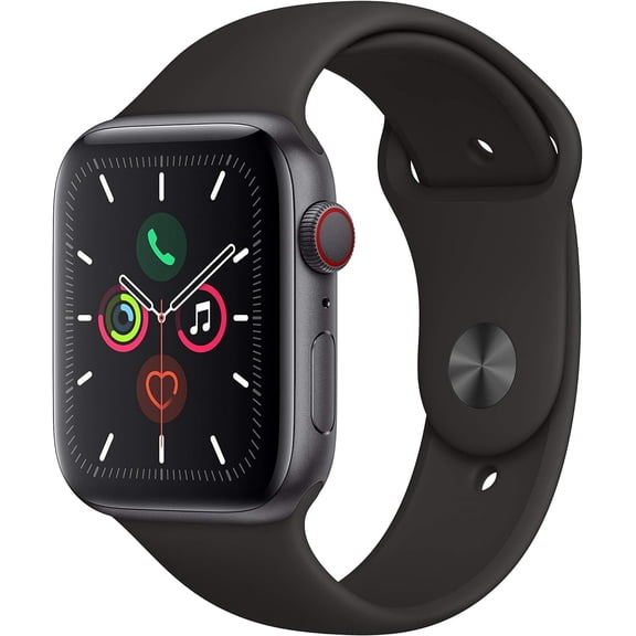 Restored Apple Watch Series 5 44mm GPS Cellular LTE Aluminum Smart Watch with 10 Hours Battery Life