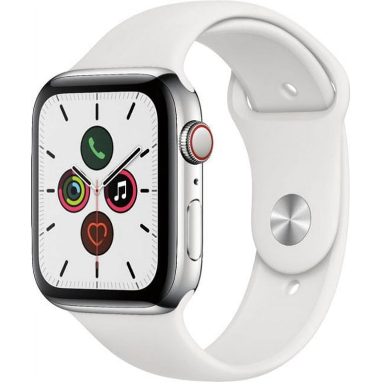 Apple Watch Series 5 GPS, 40mm Silver Aluminum Case with White