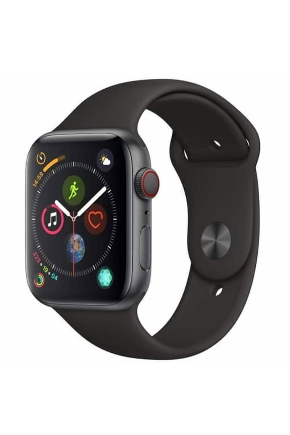 Pre-Owned Apple, Watch Series 5, GPS + CELL Smart Watch, 18 Hours Battery Life, 0.046 Kilogram, iOS 13 or later, Space Gray, 44MM, 1, 1, 1
