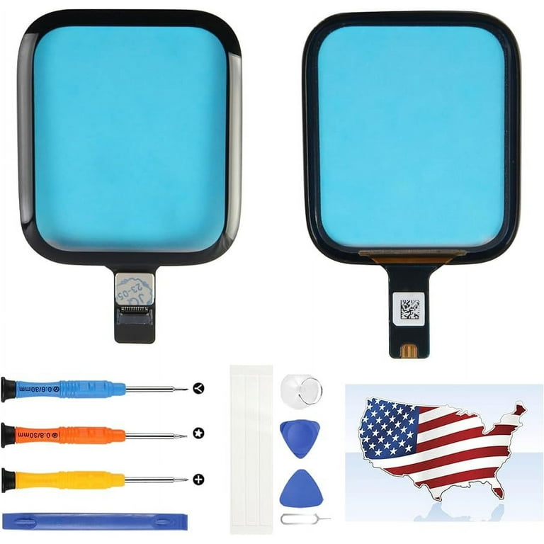 for Apple Watch Series 5 SE Screen Replacement for Apple Watch Series 5 SE 44MM Touch Screen Digitizer Glass Full Replacement A2092 A2094 A2156 Repair Parts Kit Not LCD Walmart