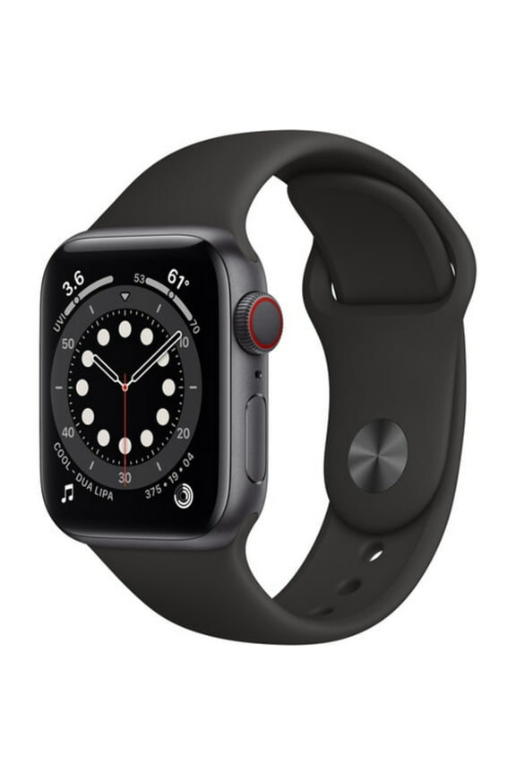 Restored Apple Watch Series 6 44mm GPS + Cellular Smart Watch, 18 Hour Battery Life, 1 Each