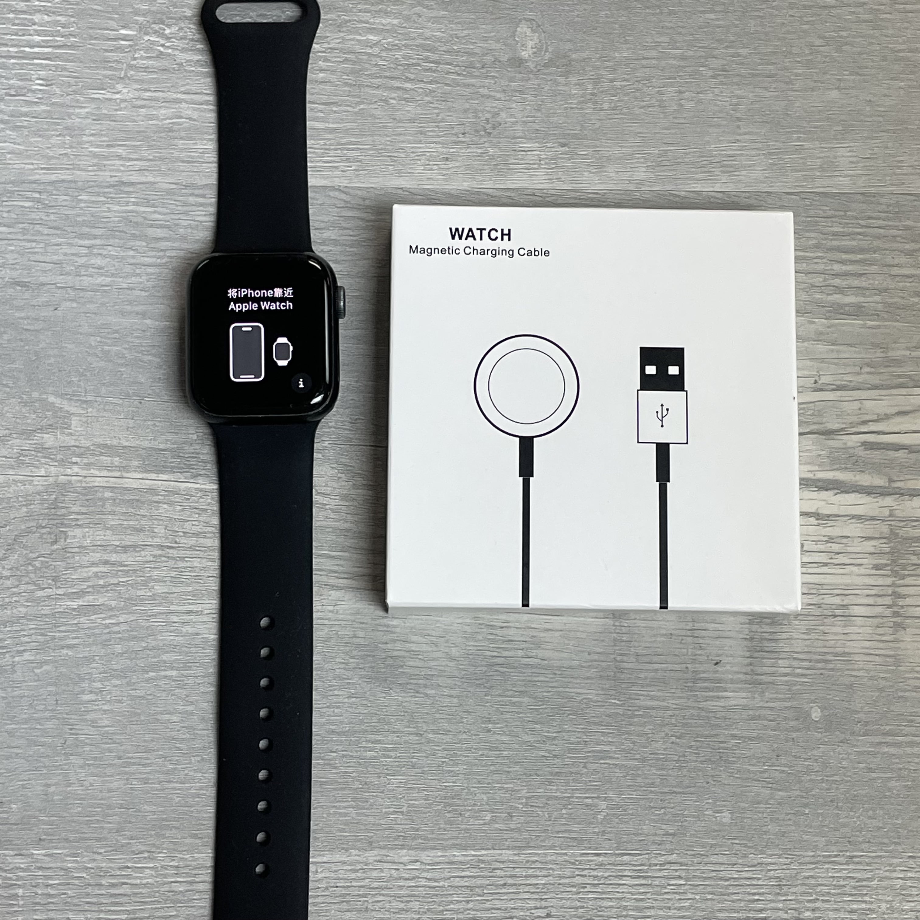 Pre-Owned Apple Watch Series 6 44mm GPS + Cellular - Space Gray Aluminum Case - Black Sport Band