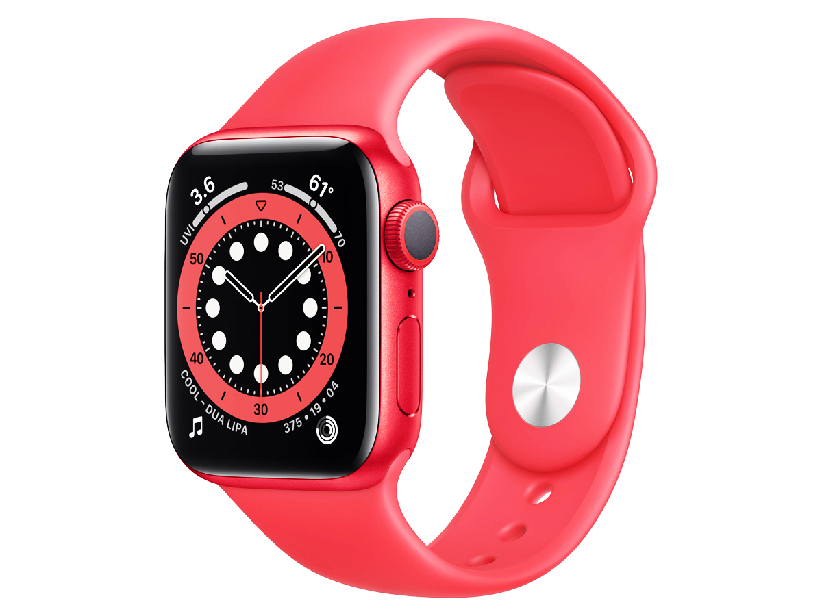 Apple Watch Series 6 GPS, 40mm PRODUCT(RED) Aluminum Case with Sport Band - Regular - image 1 of 4