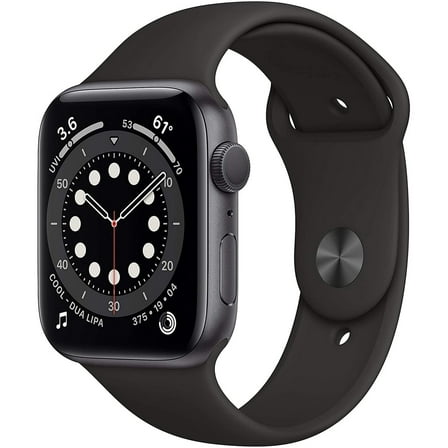 Pre-Owned Apple Watch Series 6 (GPS, 40mm) - Space Gray Aluminum Case with Black Sport Band - Heavily Used