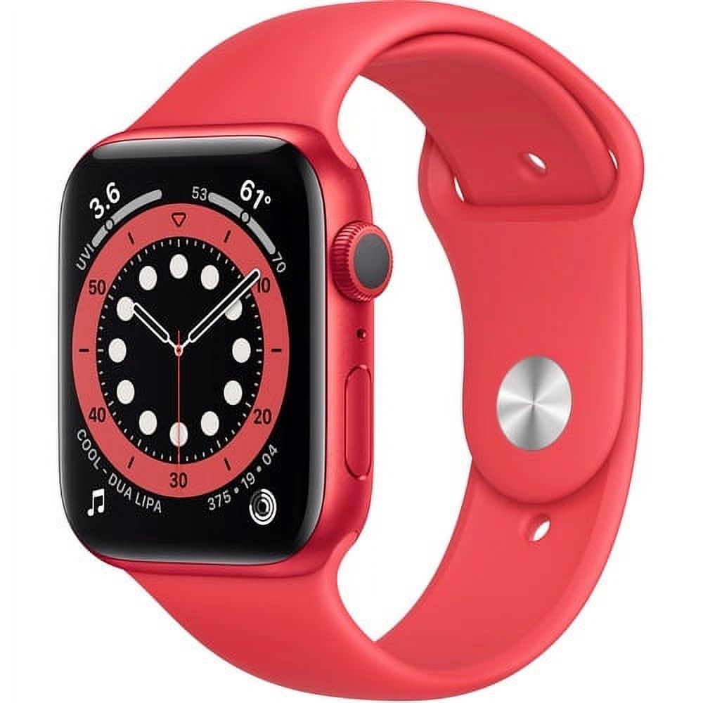 Apple Watch Series 6 GPS, 44mm PRODUCT(RED) Aluminum Case with PRODUCT(RED) Sport Band - Regular - image 1 of 4