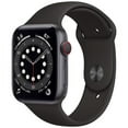 thumbnail image 1 of Pre-Owned Apple Watch Series 6 GPS + Cellular 40 mm Space Gray Aluminium Black Sport Band - Good, 1 of 1