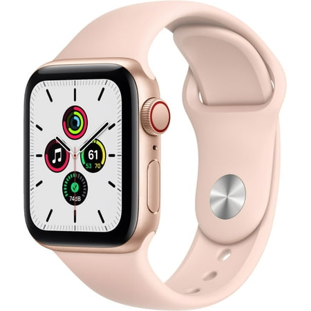 Apple Watch Series 6 GPS + Cellular, 40mm Gold Aluminum Case with Pink Sand Sport Band - Regular