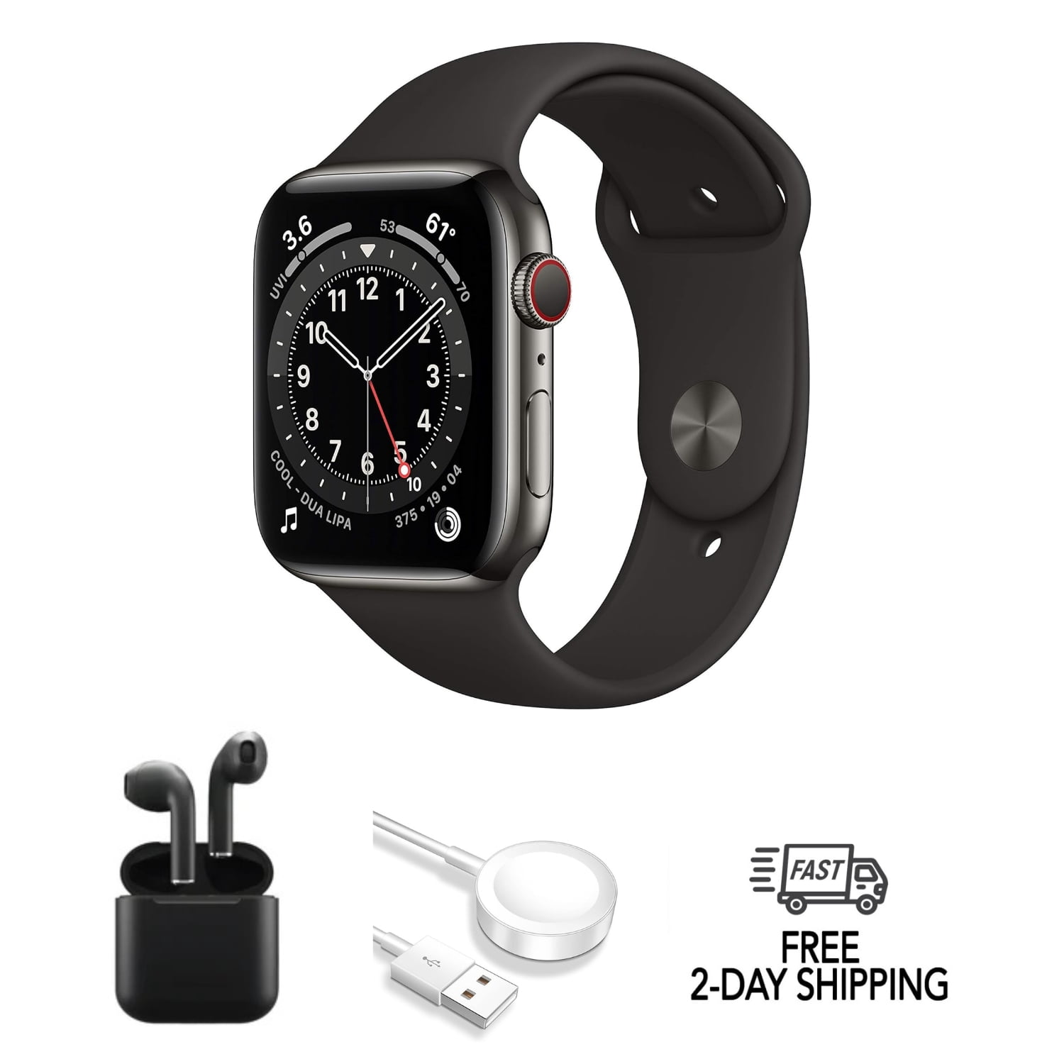 Pre-Owned Apple Watch Series 6 Aluminum 44mm A2292 (GPS Only, No