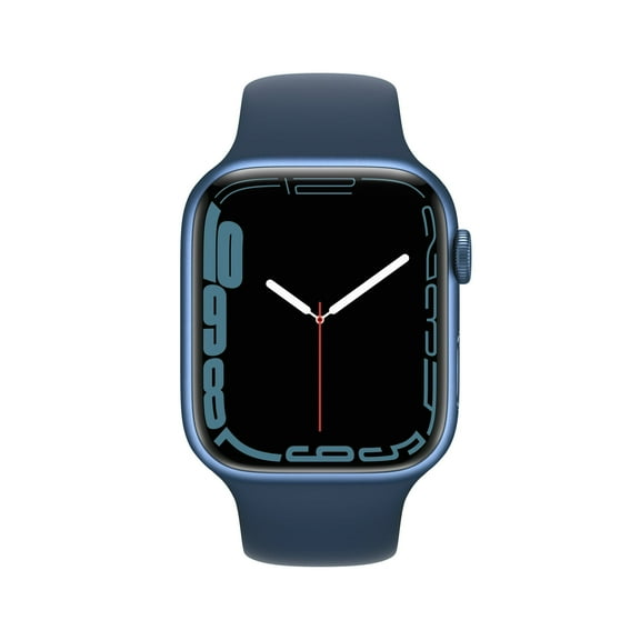 Pre-Owned Apple Watch Series 7 - 45mm- Cellular   GPS - Blue Aluminum Face with Blue Sport Band