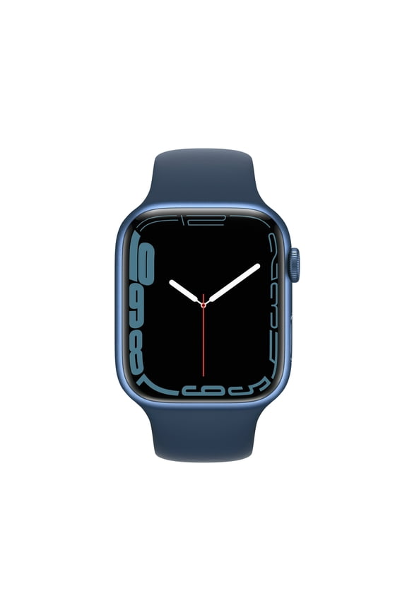 Pre-Owned Apple Watch Series 7 - 45mm- Cellular + GPS - Blue Aluminum Face with Blue Sport Band