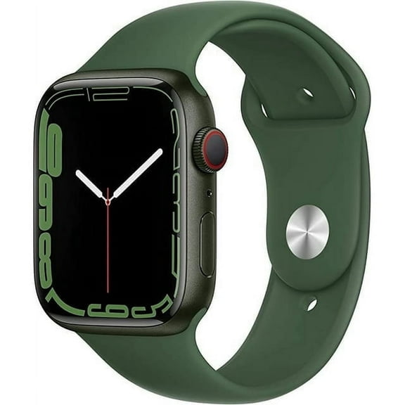 Pre-Owned APPLE WATCH SERIES 7 GPS CELLULAR 41mm GREEN ALUMINUM CLOVER SPORT BAND
