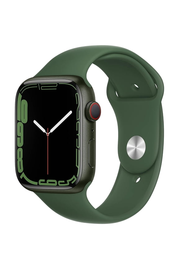 Pre-Owned Apple Watch Series 7 GPS, 41mm Green Aluminum Case with Clover Sport Band - Regular