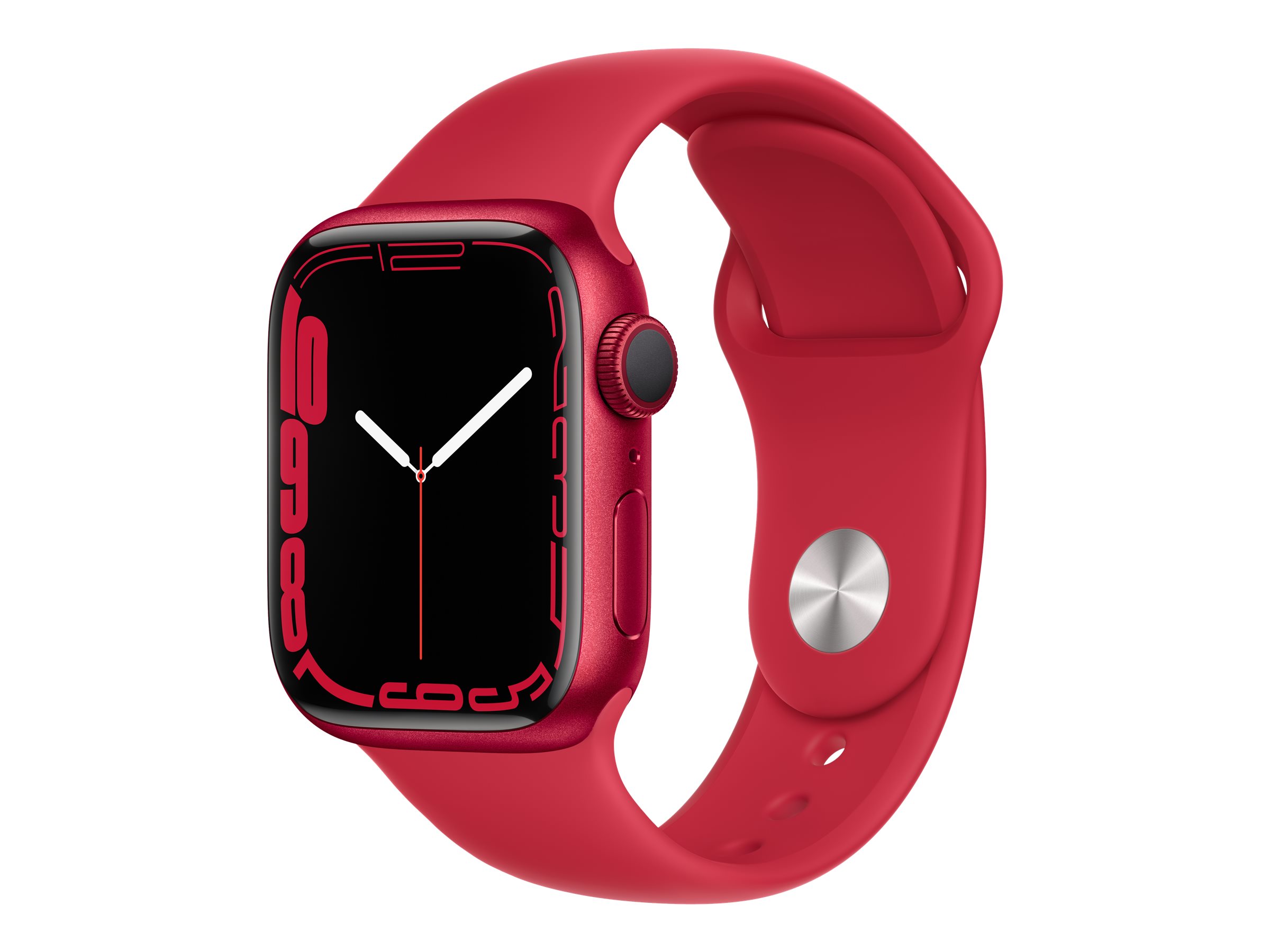 Apple Watch Series 7 GPS, 41mm (PRODUCT)RED Aluminum Case with (PRODUCT)RED Sport Band - Regular - image 1 of 4