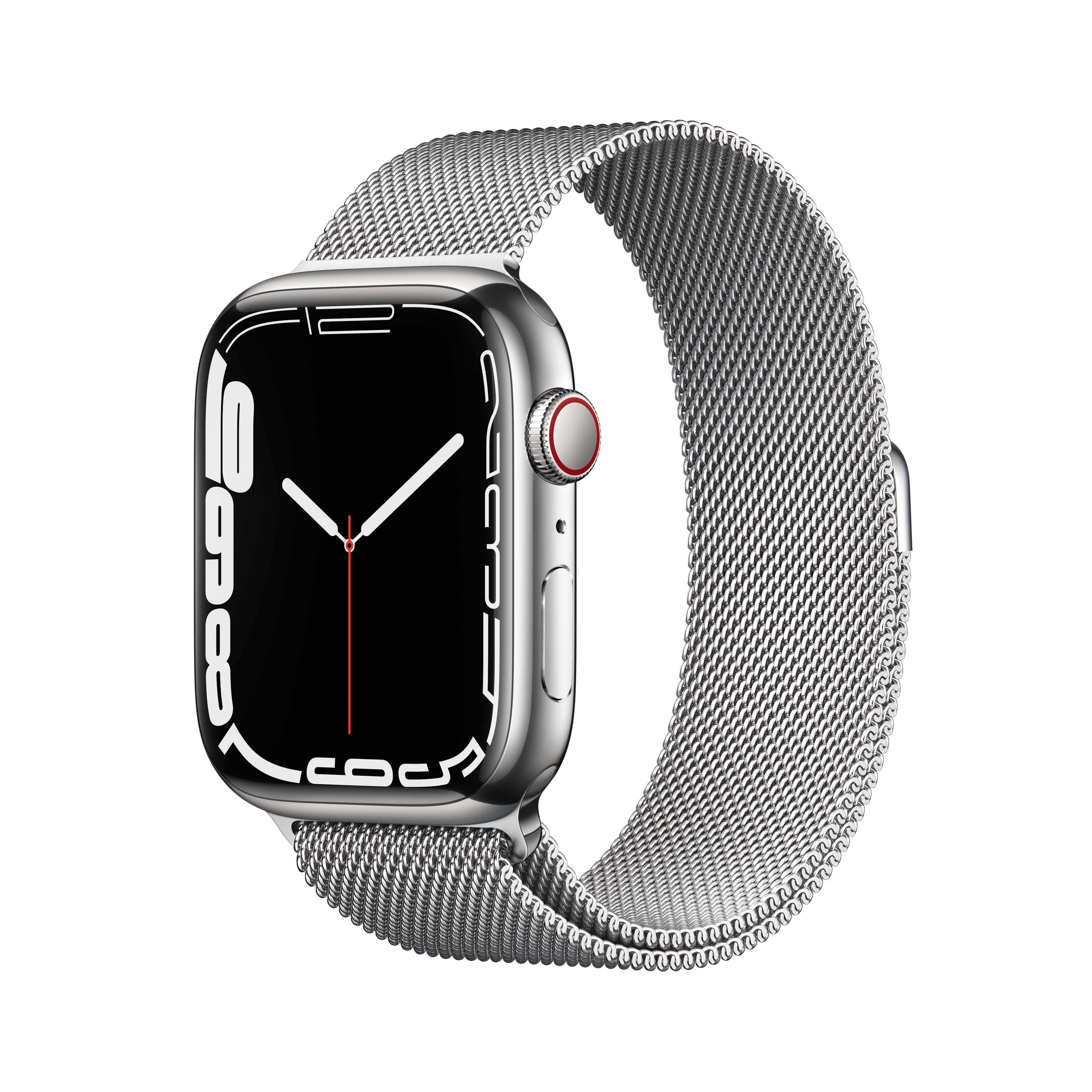 Apple Watch Series 7, GPS+Cellular, 45mm Stainless Steel