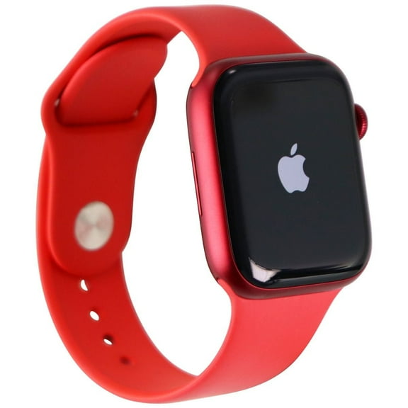 Pre-Owned Apple Watch Series 7 (GPS   LTE) A2477 (45mm) Product RED Aluminum / Red Sp Band