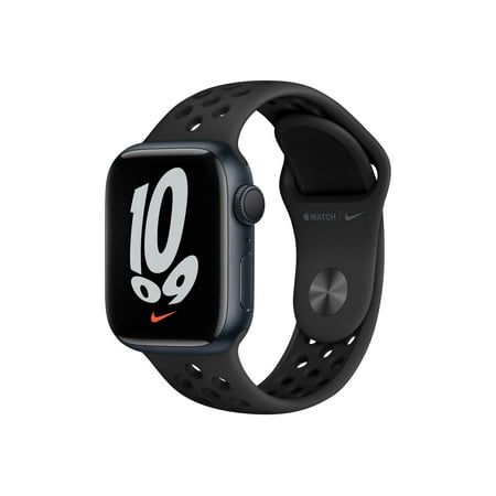 Watch Nike Series 7 GPS, 41mm Midnight Aluminum Case with Anthracite/Black Nike Sport Band, Regular