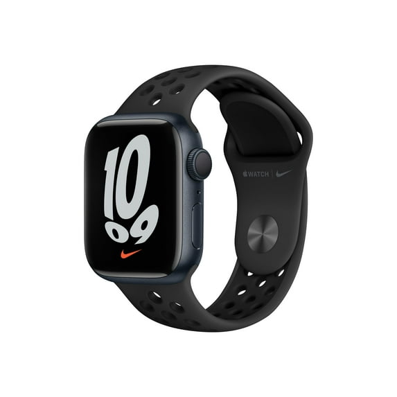 Watch Nike Series 7 GPS, 41mm Midnight Aluminum Case with Anthracite/Black Nike Sport Band, Regular