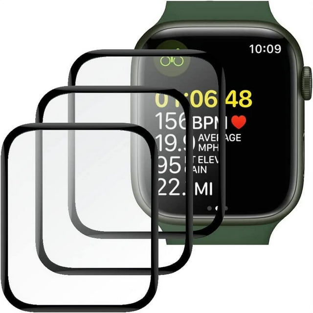 Apple Watch Series 7 Screen Protector, 45mm, UltraClear [3Pack