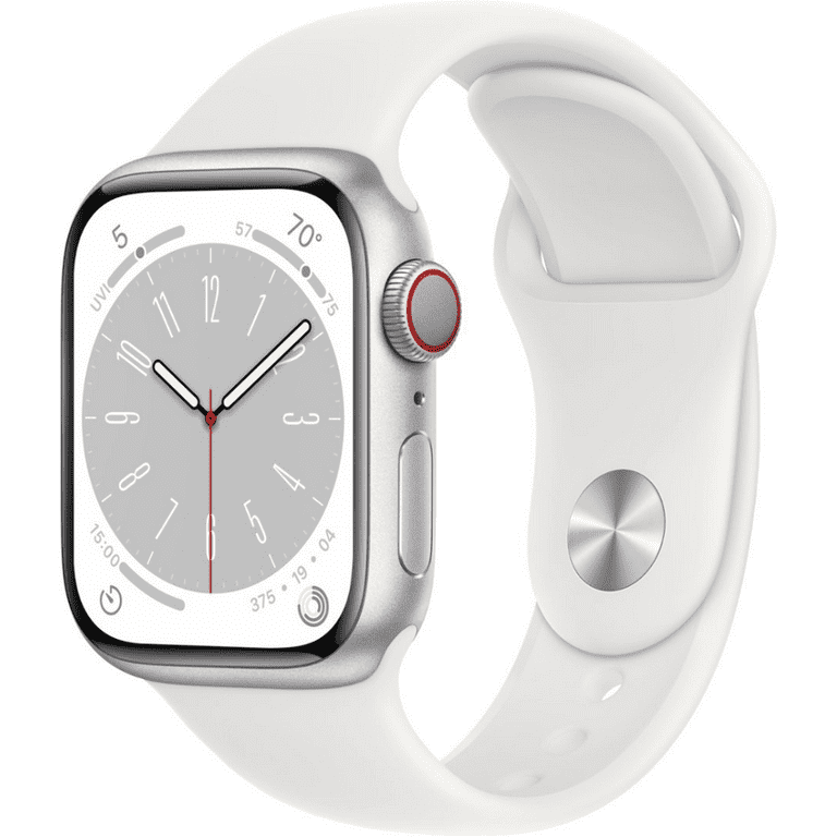 Apple watch 4 silver with hotsell white band