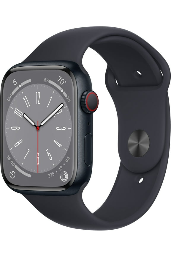 Pre-Owned Apple Watch Series 8 45MM (GPS + Cellular) Midnight Aluminum Case with Midnight Sport Band