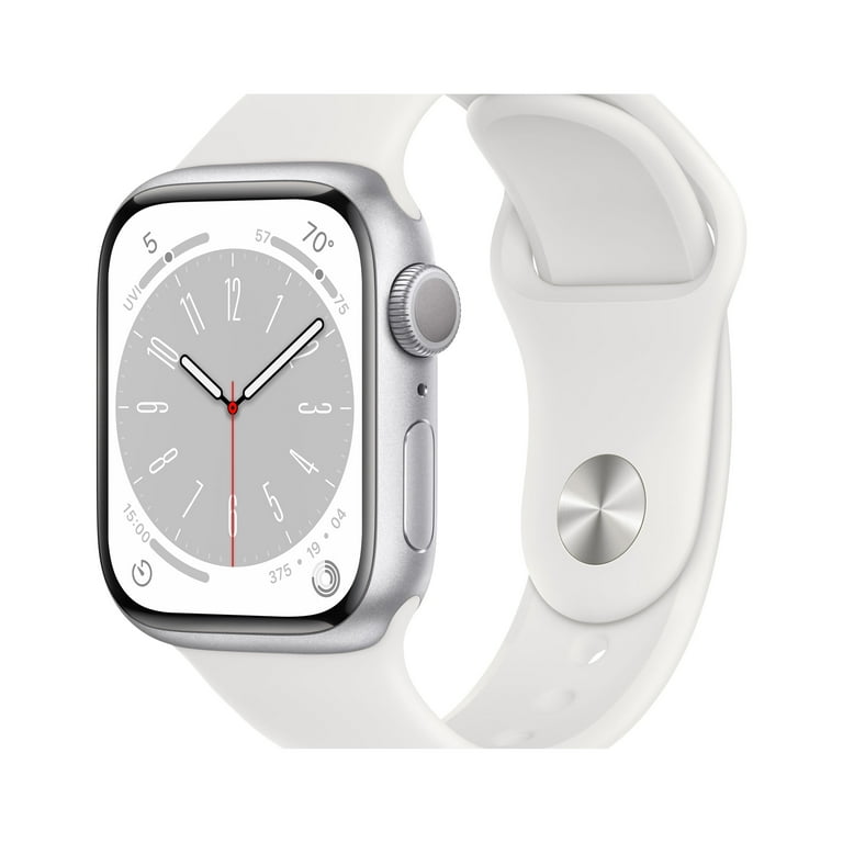 Apple Watch Series 8 GPS 41mm Silver Aluminum Case with White