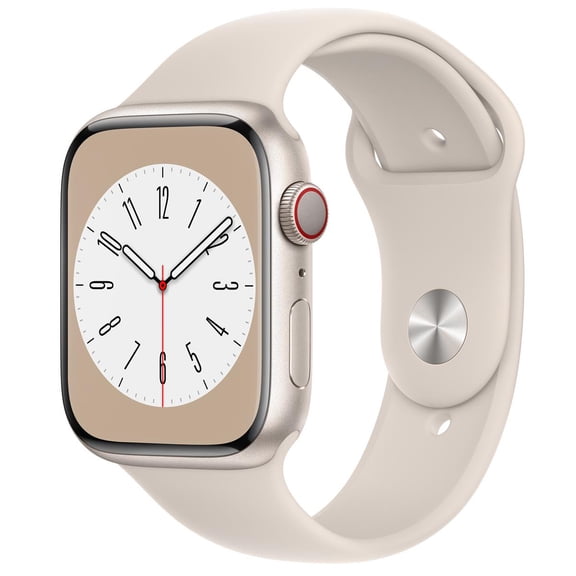 Pre-Owned Apple Watch Series 8 (GPS + Cellular) 41mm Aluminum Case with M/L Starlight Sport Band Fair