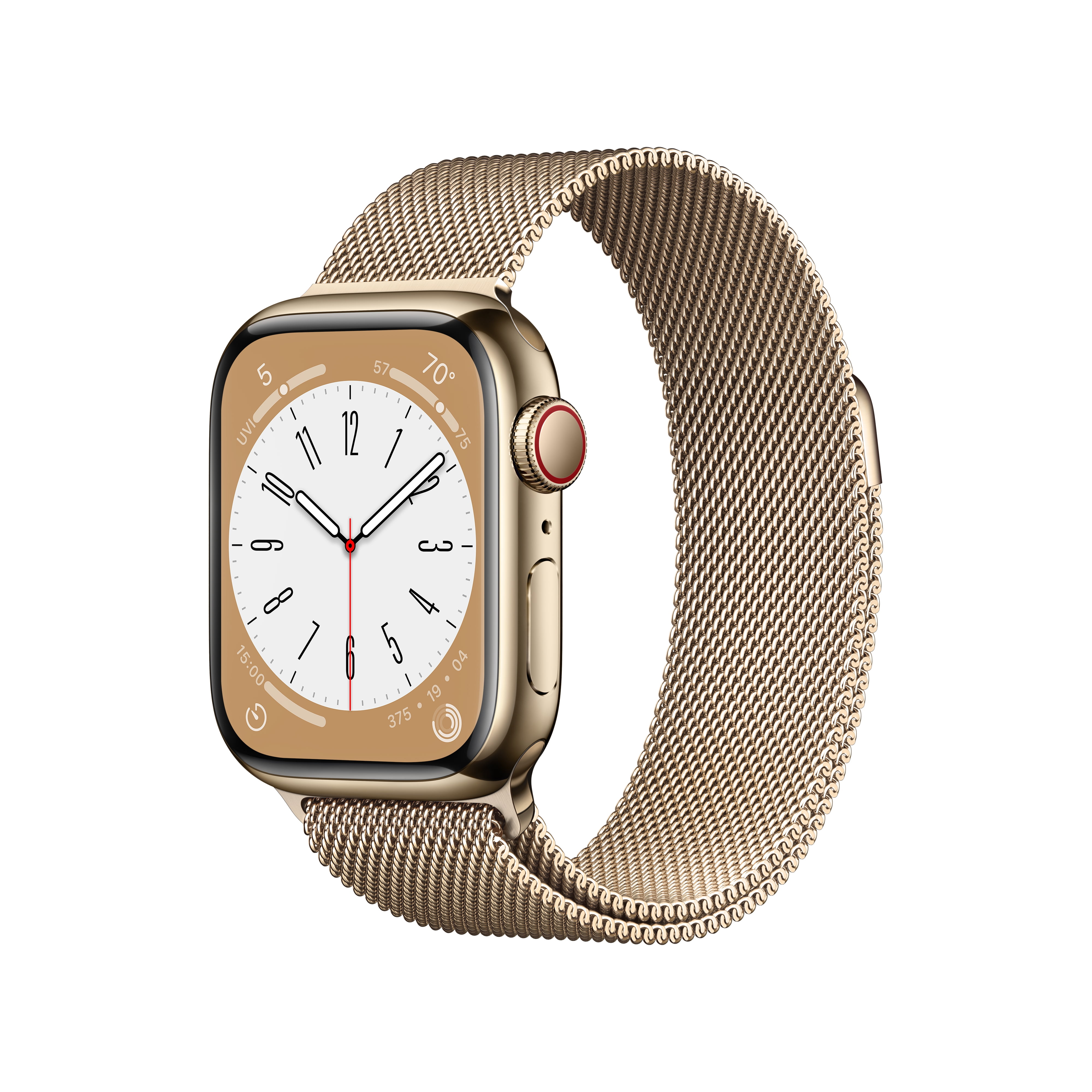 Apple Watch Series 9 [GPS + Cellular 41mm] Smartwatch with Gold Stainless  Steel Case with Gold Milanese Loop. Fitness Tracker, Blood Oxygen & ECG