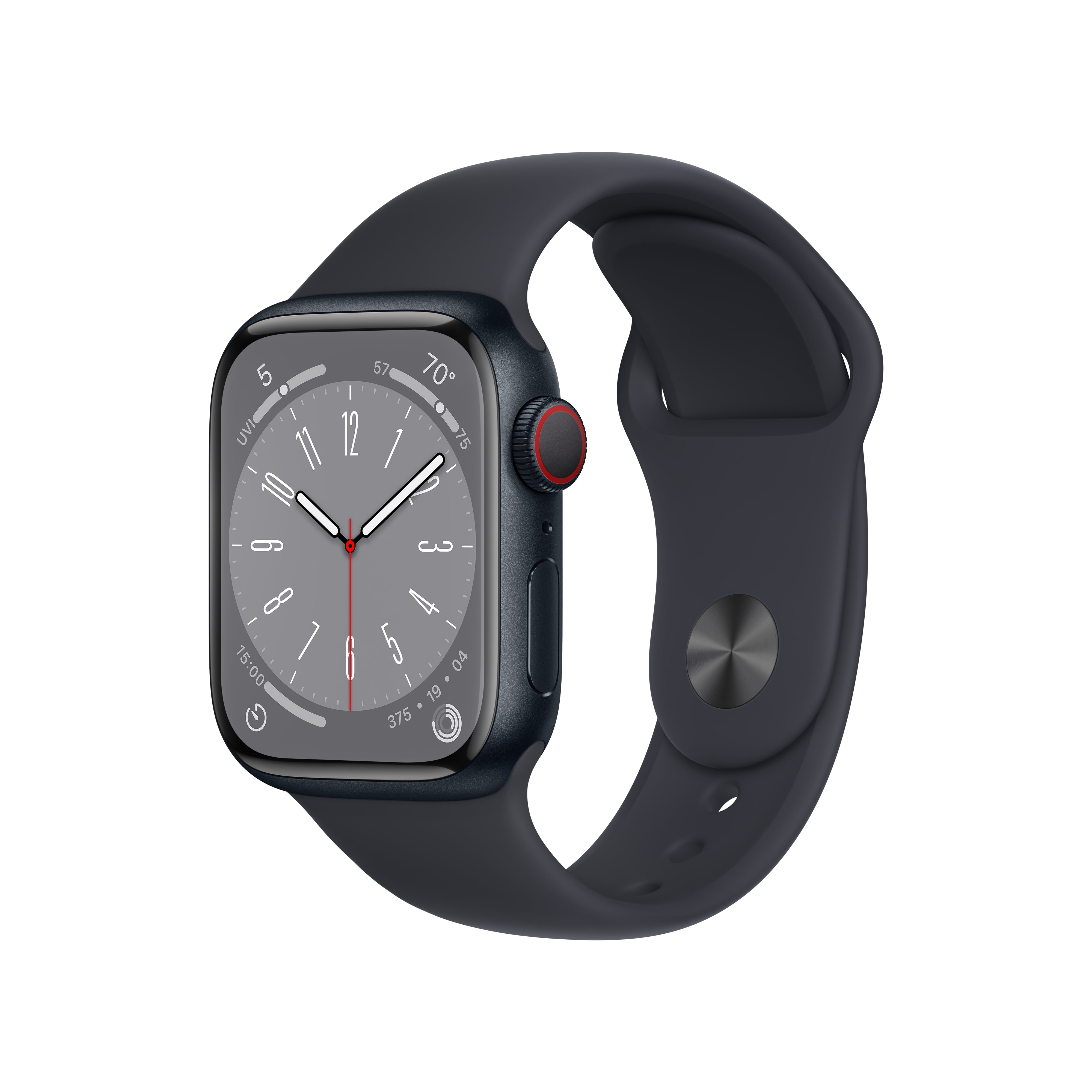 Apple Watch Series 8 GPS + Cellular 41mm Midnight Aluminum Case