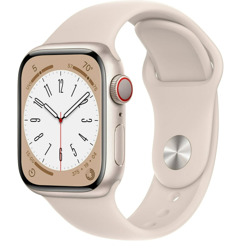 Apple Watch Series 8 (GPS+ Cellular 45MM) - Starlight Aluminum Case with  Starlight Sport Band (Refurbished Good)