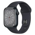 thumbnail image 1 of Apple Watch Series 8 with Sport Band, GPS, 41mm Aluminum Case, and Always-On Retina Display (Midnight, Restored), 1 of 5