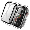 thumbnail image 1 of For Apple Watch Series 9/8/7 [45mm] Case, IC ICLOVER Full Cover Snap-On Cover with Built-in Clear Glass Screen Protector Anti-Scratch & Shockproof Hard PC Transparent Bumper iWatch Series 7/8/9 45mm, 1 of 7