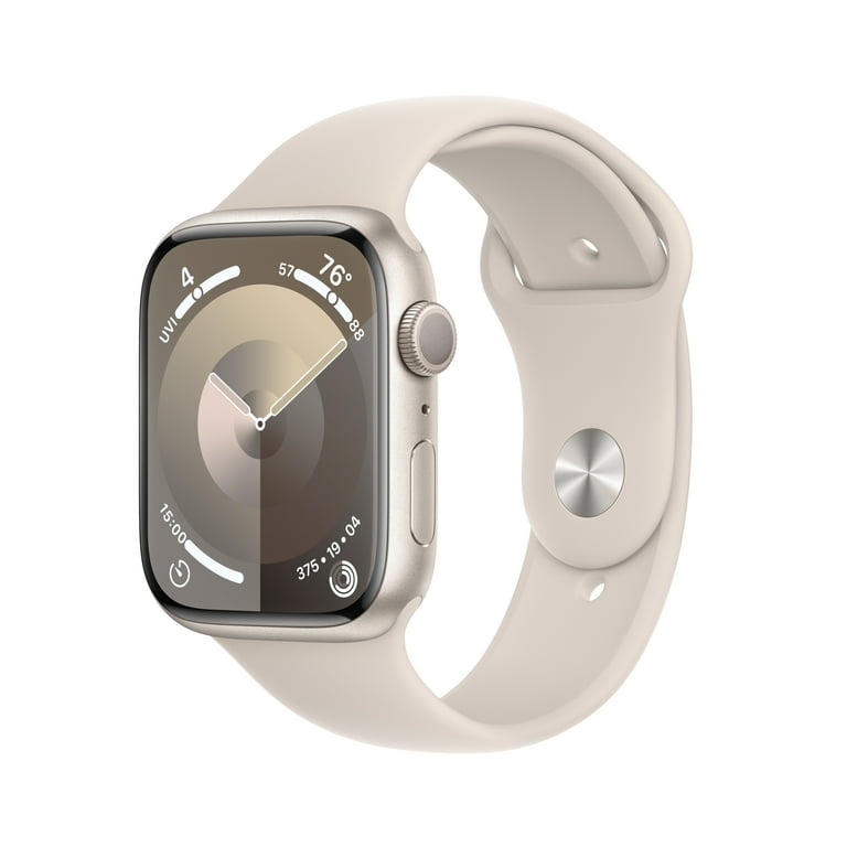 Refurbished Apple Watch Series 7 GPS, 45mm Starlight Aluminum Case with  Starlight Sport Band - Apple