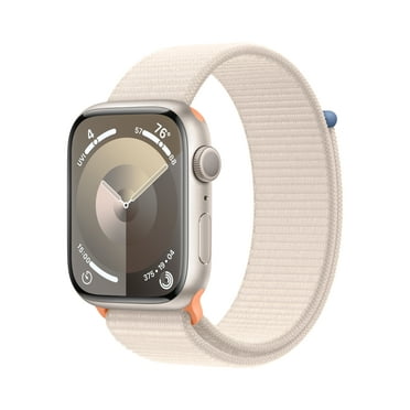 Apple Watch Series 9 GPS 45mm Starlight Aluminum Case with Starlight Sport Loop. Fitness Tracker, Blood Oxygen & ECG Apps, Always-On Retina Display