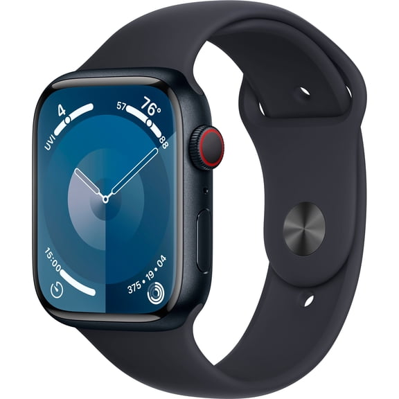Pre-Owned Apple Watch Series 9 (GPS) + Cellular 45mm Midnight Aluminum Case with Midnight Sport Band