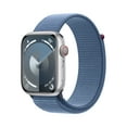 thumbnail image 1 of Apple Watch Series 9 With Blood Oxygen. GPS + Cellular 45mm Silver Aluminum Case with Winter Blue Sport Loop., 1 of 10