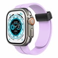 thumbnail image 1 of Apple Watch Size 38/40/41mm Magnetic Buckle Premium Silicone Replacement Watch Band Strap for iWatch Series 1/2/3/4/5/6/7/8/9/SE [ Purple ], 1 of 2