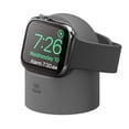 thumbnail image 1 of Apple Watch Stand Charging Dock - Compatible with Apple Watch Series Ultra/10/9/8/SE2/7/6/SE/5/4/3/2/1 (49mm, 45mm, 44mm, 42mm, 41mm, 40mm, 38mm), Simple Design (Dark Grey), 1 of 9