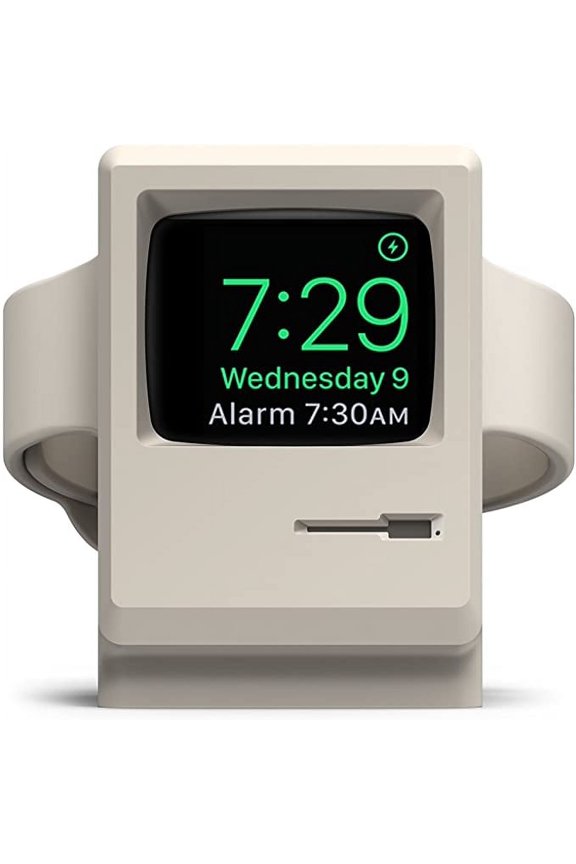 Apple Watch Stand Charging Dock - elago W3 Stand Compatible with Apple Watch Series 8/SE2/7/6/SE/5/4/3/2/1, Support Nightstand Mode, Original Design Awards [White]