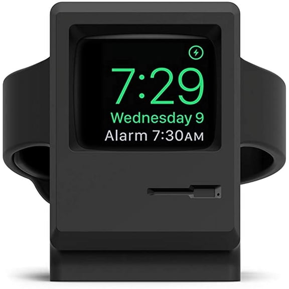 Apple Watch Stand Charging Dock - elago W3 Stand Compatible with Apple Watch Series 8/SE2/7/6/SE/5/4/3/2/1, Support Nightstand Mode, Original Design Awards [Black]