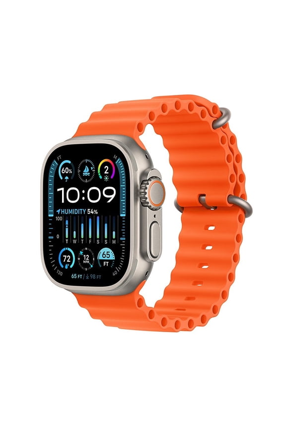 Restored Apple Watch Ultra 2 (2023) Titanium 49mm A2986 (GPS + Cellular) Orange