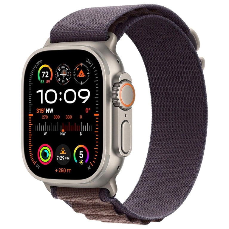 Apple Watch Ultra 2, 49mm, Titanium, Alpine Loop, Indigo Band