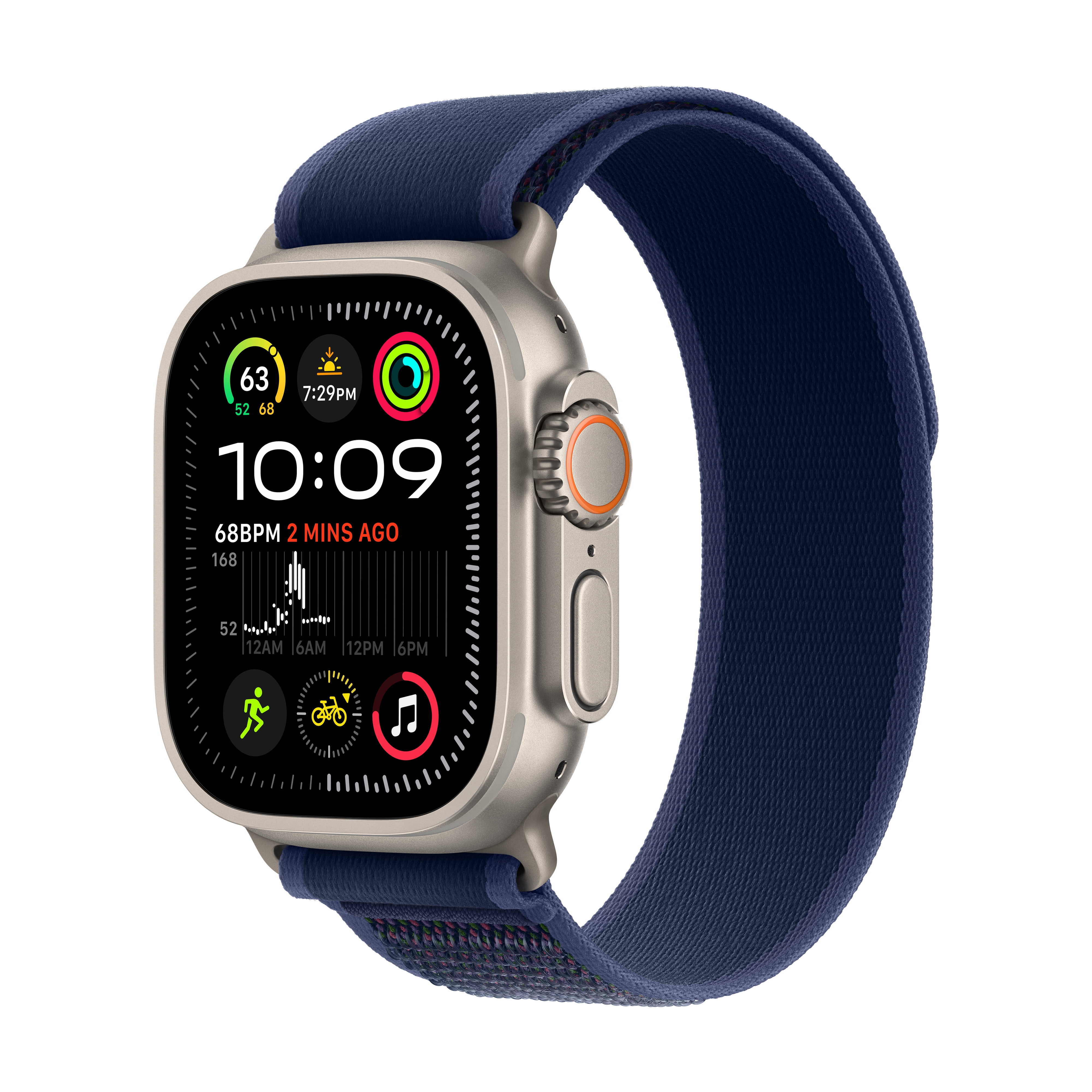 Apple Apple Watch Ultra 2 GPS + Cellular 49mm Natural Titanium Case with Blue Trail Loop - M/L - Walmart.com Apple Apple Watch Ultra 2 GPS + Cellular 49mm Natural Titanium Case with Blue Trail Loop - M/L - Walmart.com