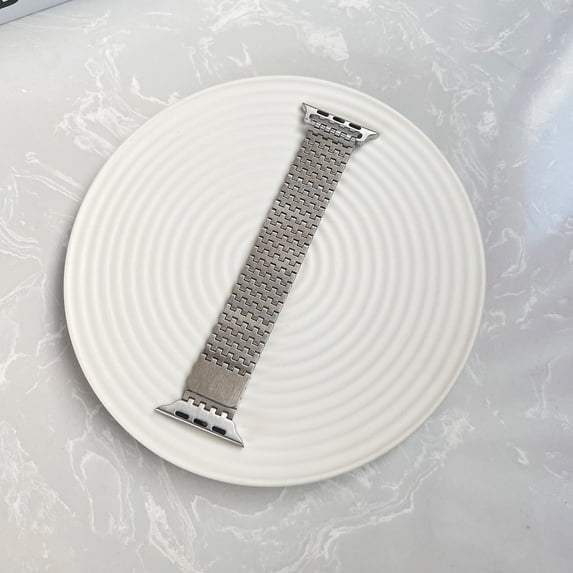 for Apple Watch Ultra 2/Ultra Series 9/8/7/6/5/4/3/2/1/SE/SE2 Stainless Steel Metal Watch Straps Classic Executive Compatible with Apple Watch 38mm/40mm/41mm/42mm(Series 10) Men Women, Silver