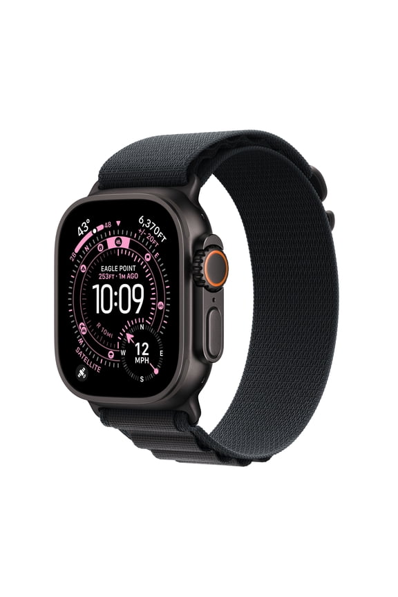 Watch Ultra 3 GPS + Cellular 49mm Black Titanium Case with Black Alpine Loop - Medium