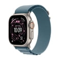 thumbnail image 1 of Apple Watch Ultra 3 GPS + Cellular 49mm Natural Titanium Case with Light Blue Alpine Loop - Large, 1 of 5
