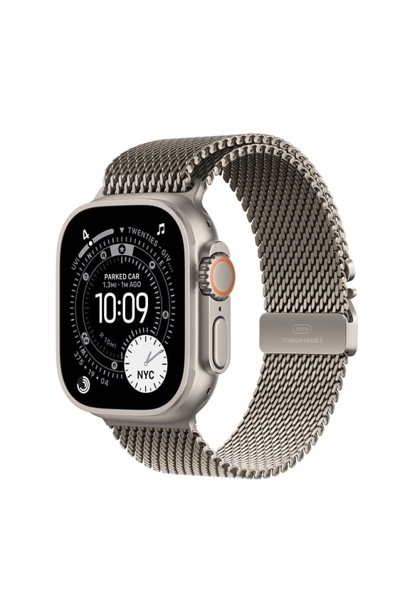 Watch Ultra 3 GPS + Cellular 49mm Natural Titanium Case with Natural Titanium Milanese Loop - Medium