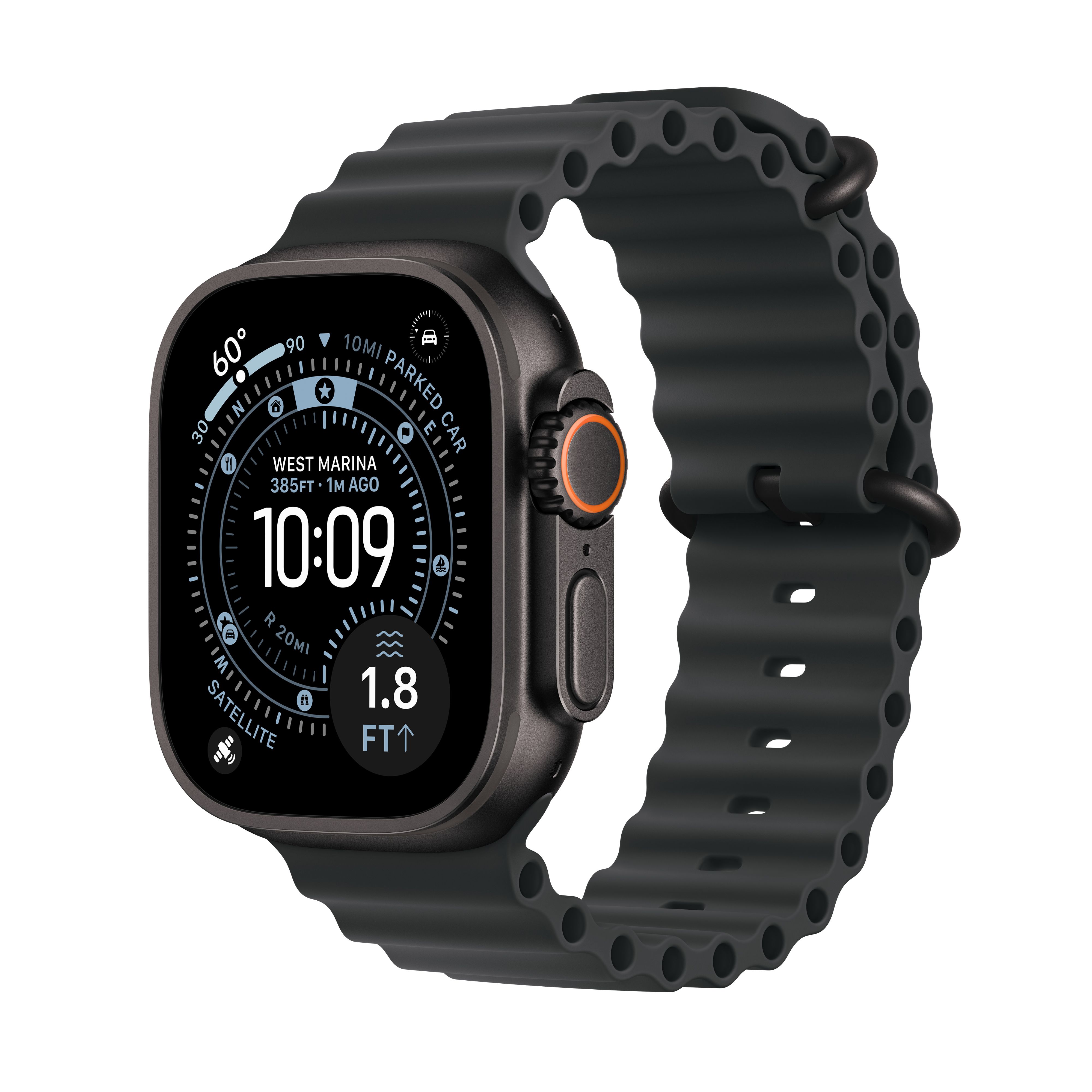 Apple Watch Ultra 3 GPS Cellular 49mm Black Titanium Case With Black 